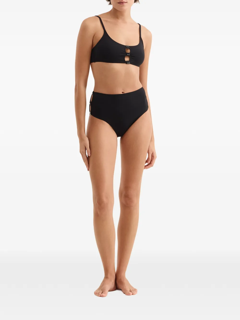 ERES Cycle bikinislip met uitgesneden details Zwart