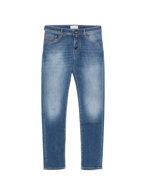 Jacob Cohën faded-effect logo-patch jeans