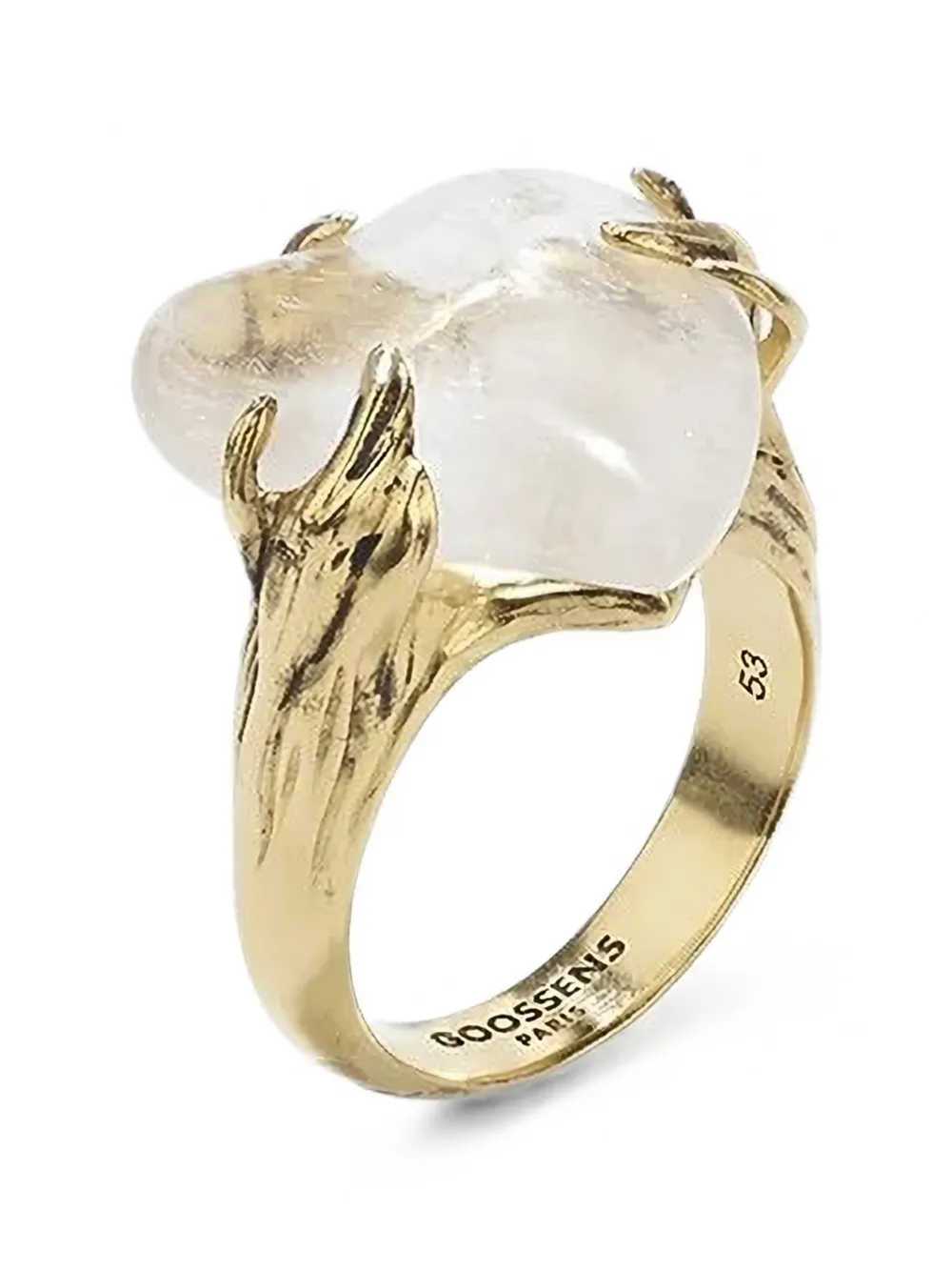 Goossens Coeur Précieux rock crystal ring - Oro