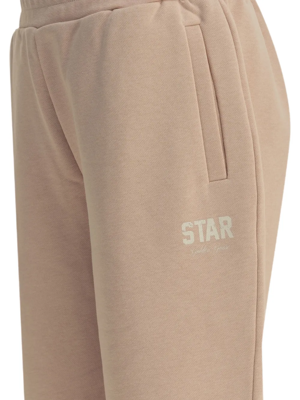 Golden Goose Kids Trainingsbroek met logoprint Beige