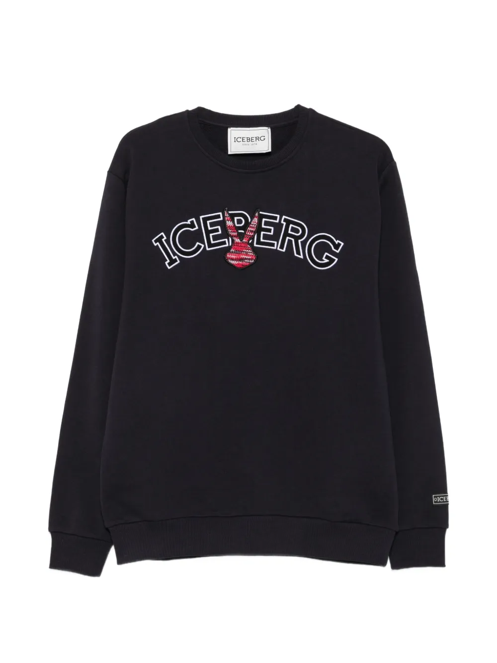 Iceberg 로고 자수 스웨트셔츠 | 블루 | Image 1