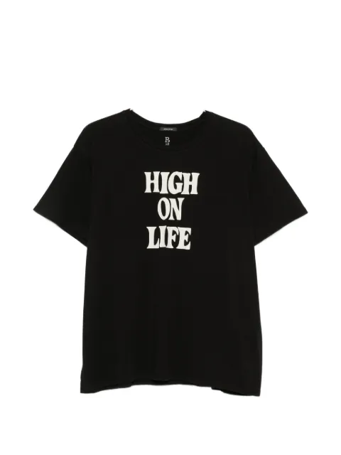 R13 slogan-print T-shirt