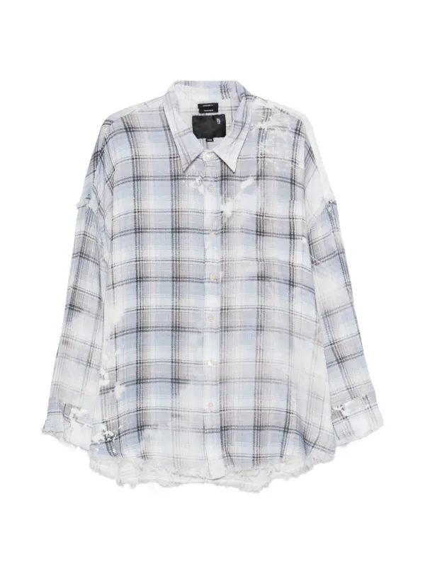 R13 Frayed-hem Shirt in White