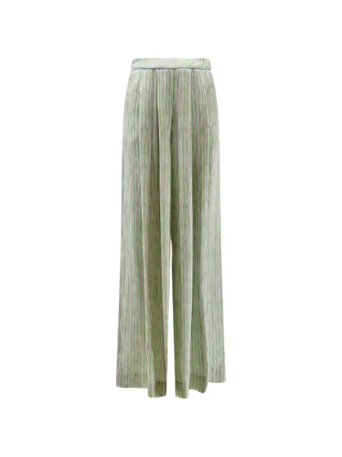 BYE FIRENZE striped pleated palazzo pants