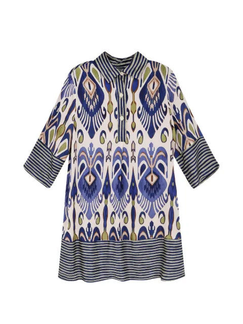 BYE FIRENZE patterned mini dress