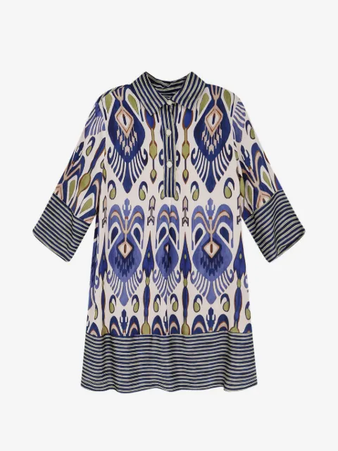BYE FIRENZE patterned mini dress