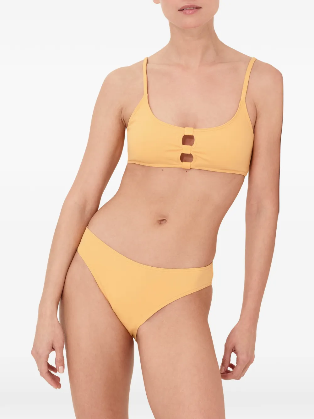 ERES Bloom bikinitop met uitgesneden details Geel