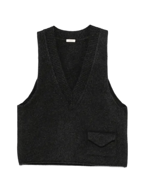 LAMRONS V-neck flap-pocket vest