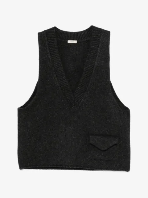 LAMRONS V-neck flap-pocket vest