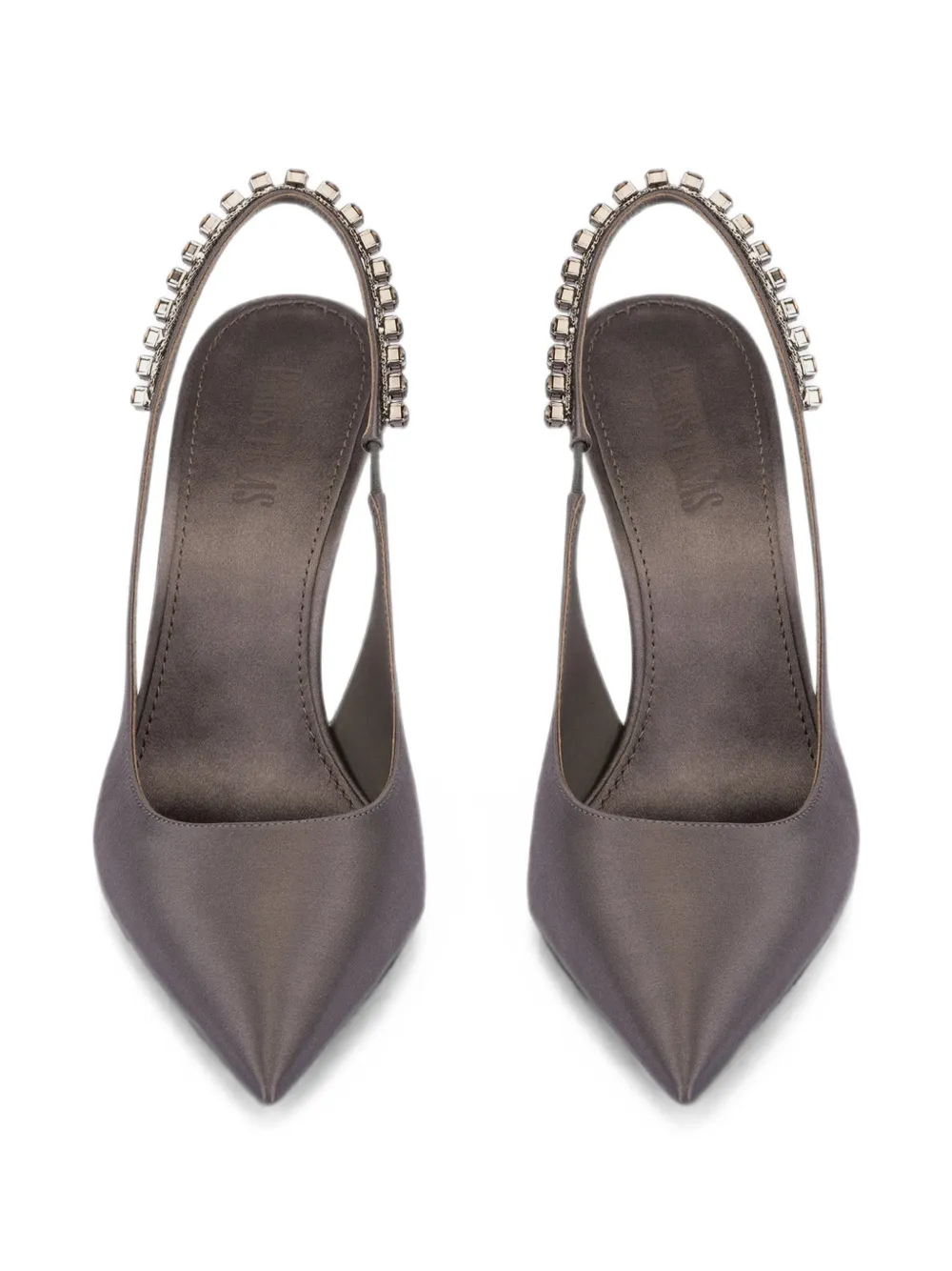 Paris Texas Lidia crystal-embellished slingback pumps Grijs