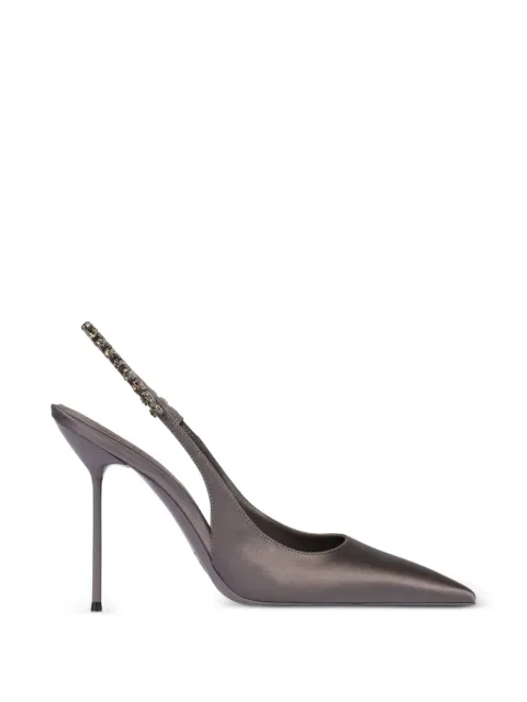 Paris Texas Lidia crystal-embellished slingback pumps