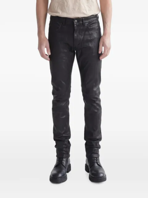 Giorgio Brato five-pocket leather trousers