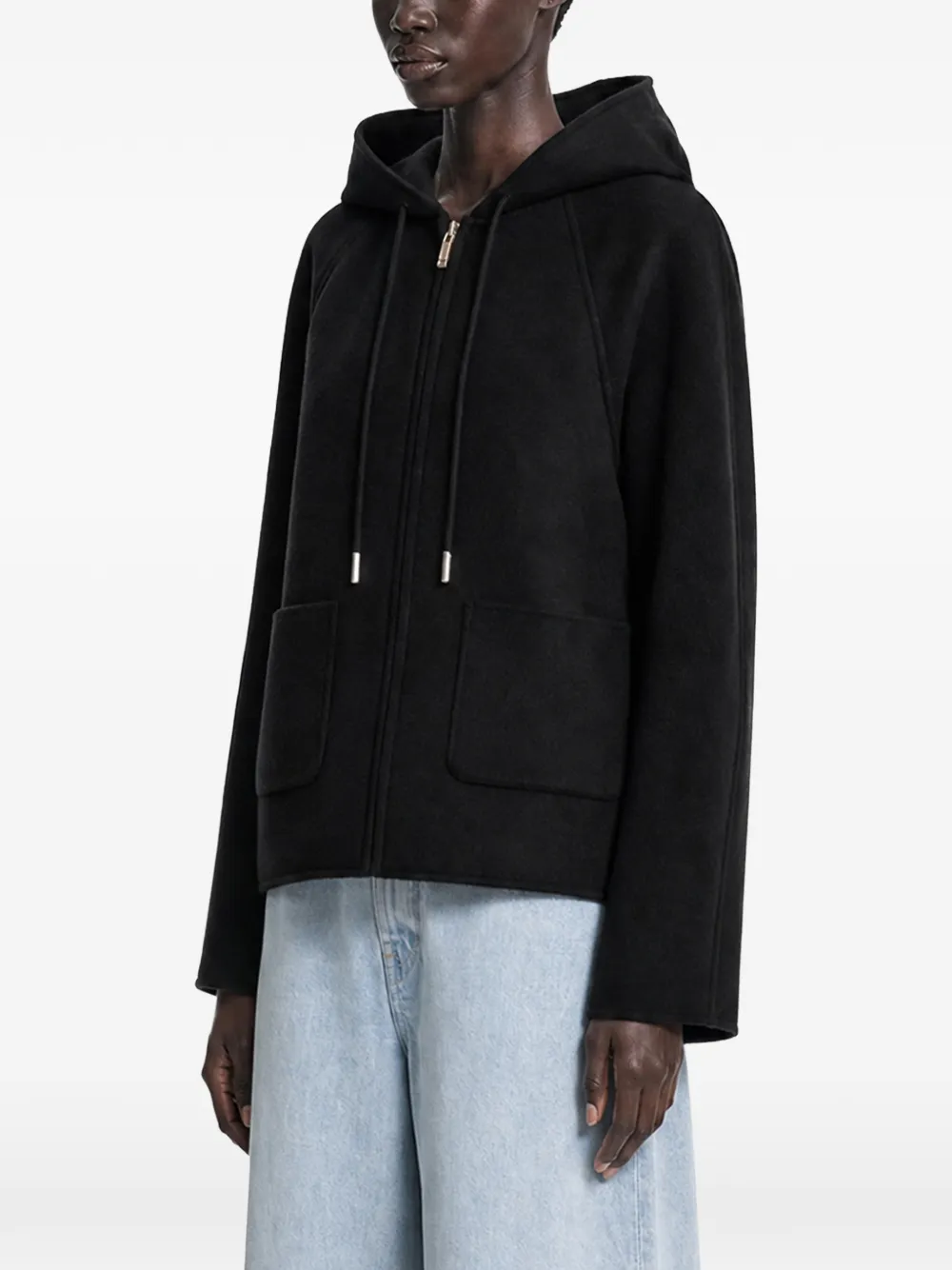 Max Mara Hoodie met ritssluiting Zwart