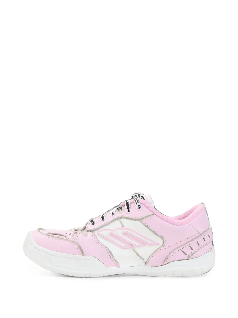 Balenciaga Hamptons medium worn-out trainers Roze