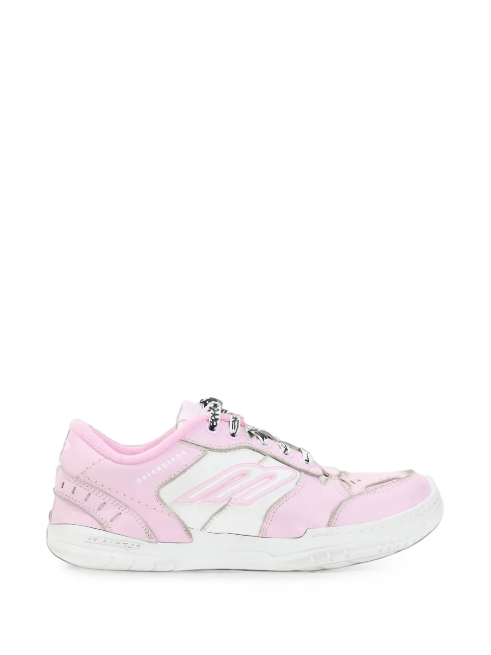 Balenciaga Hamptons medium worn-out trainers Roze