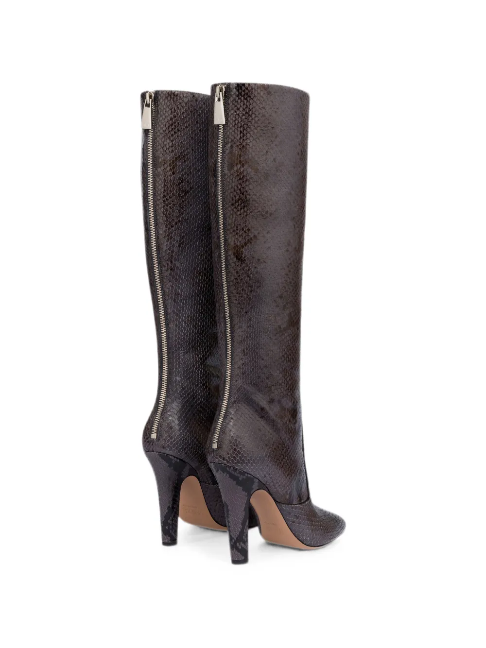 Paris Texas Elsa snakeskin-effect boots Grijs