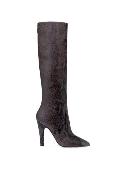 Paris Texas Elsa snakeskin-effect boots