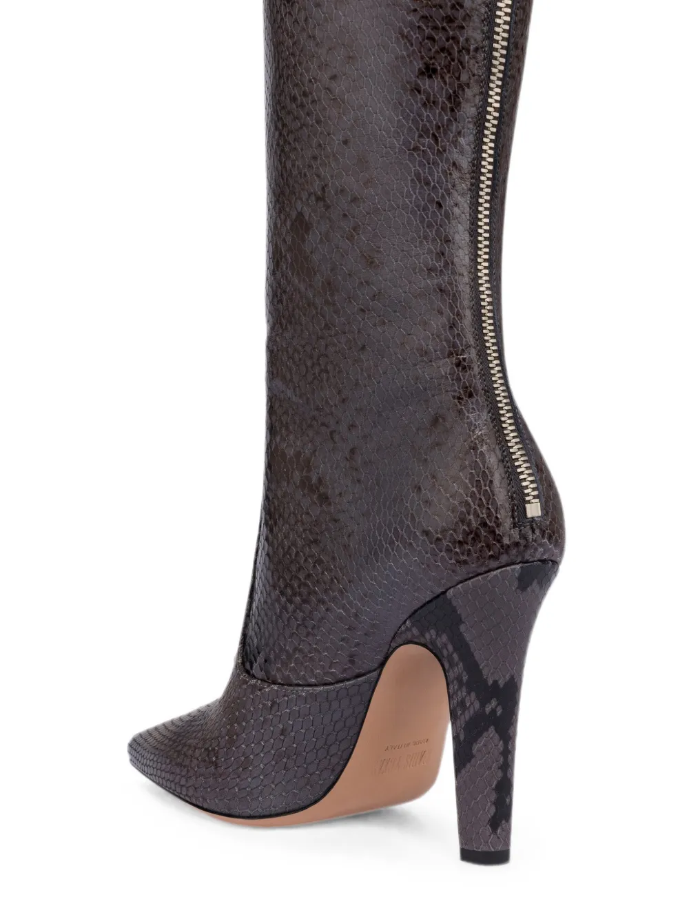 Paris Texas Elsa snakeskin-effect boots Grijs