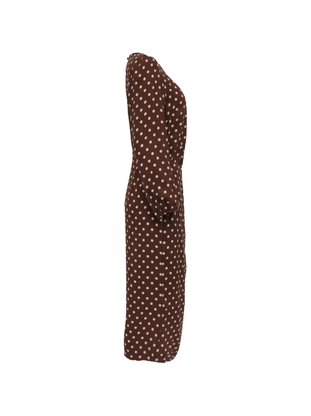 Reformation 2022 Reza wrap-effect midi dress - Braun