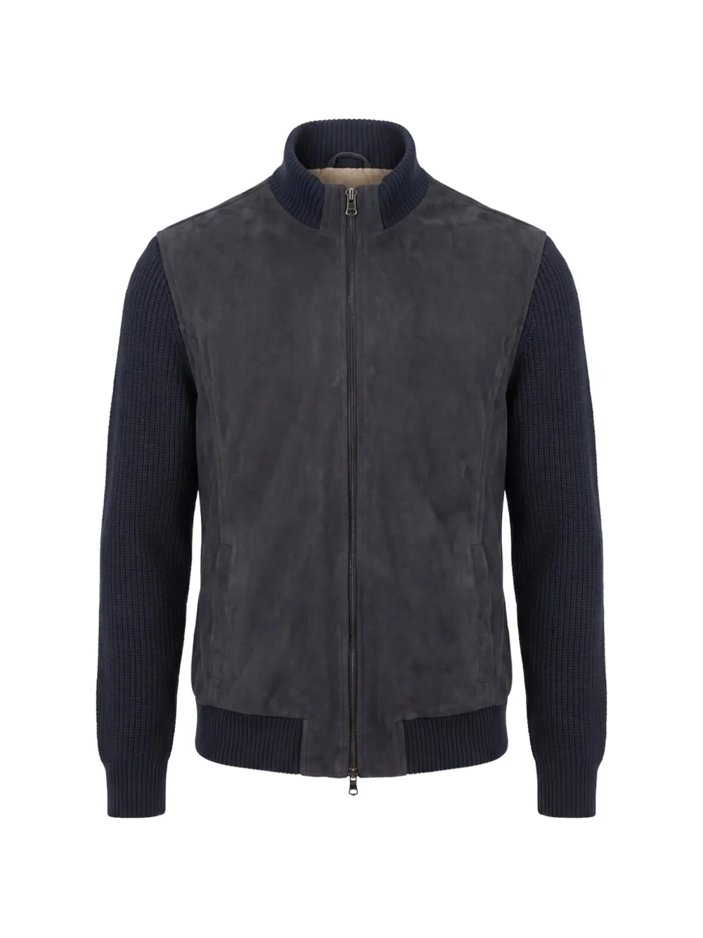Arte Antwerp suede panelled jacket - Blau