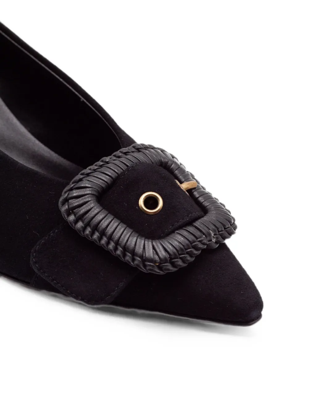 Roberto Festa Mirella braided-detail pointed-toe pumps Zwart
