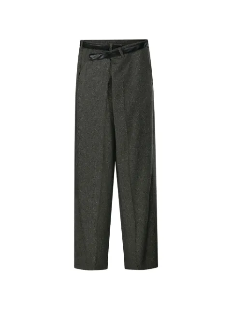 DARKPARK pantalones palazzo con cinturón