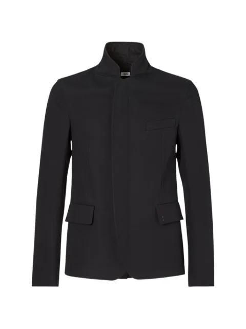 FENDI high-neck flap-pocket jacket