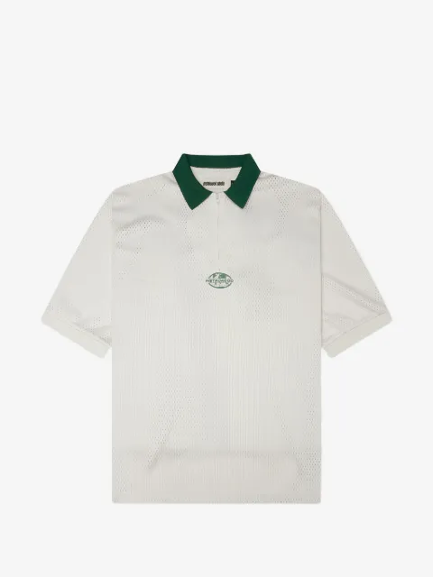 Metalwood Studio quarter-zip jersey polo shirt