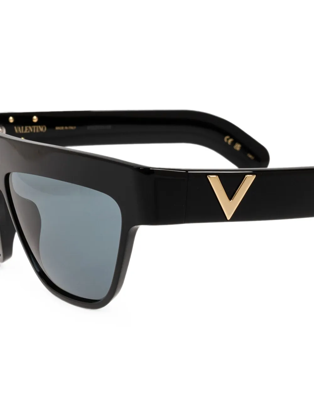 VALENTINO GARAVANI EYEWEAR Zonnebril met logodetail Zwart