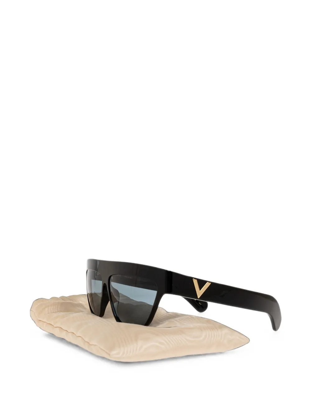 VALENTINO GARAVANI EYEWEAR Zonnebril met logodetail Zwart