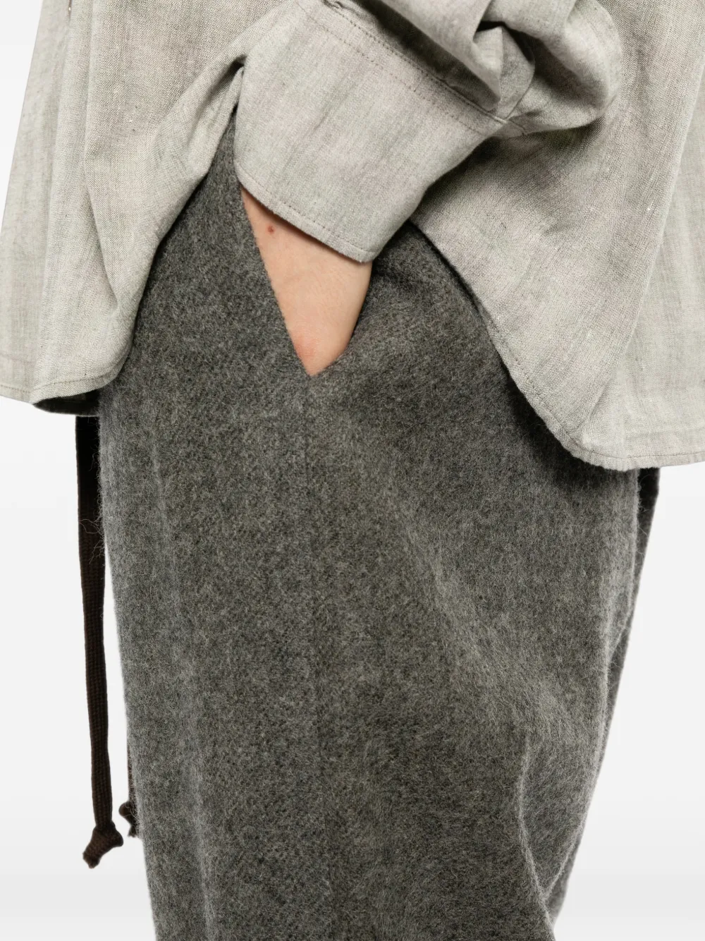 Uma Wang Broek met trekkoord Grijs