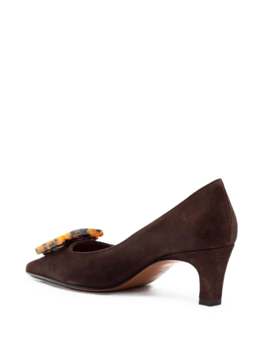 Festa Milano tortoiseshell-effect tapered pumps Bruin