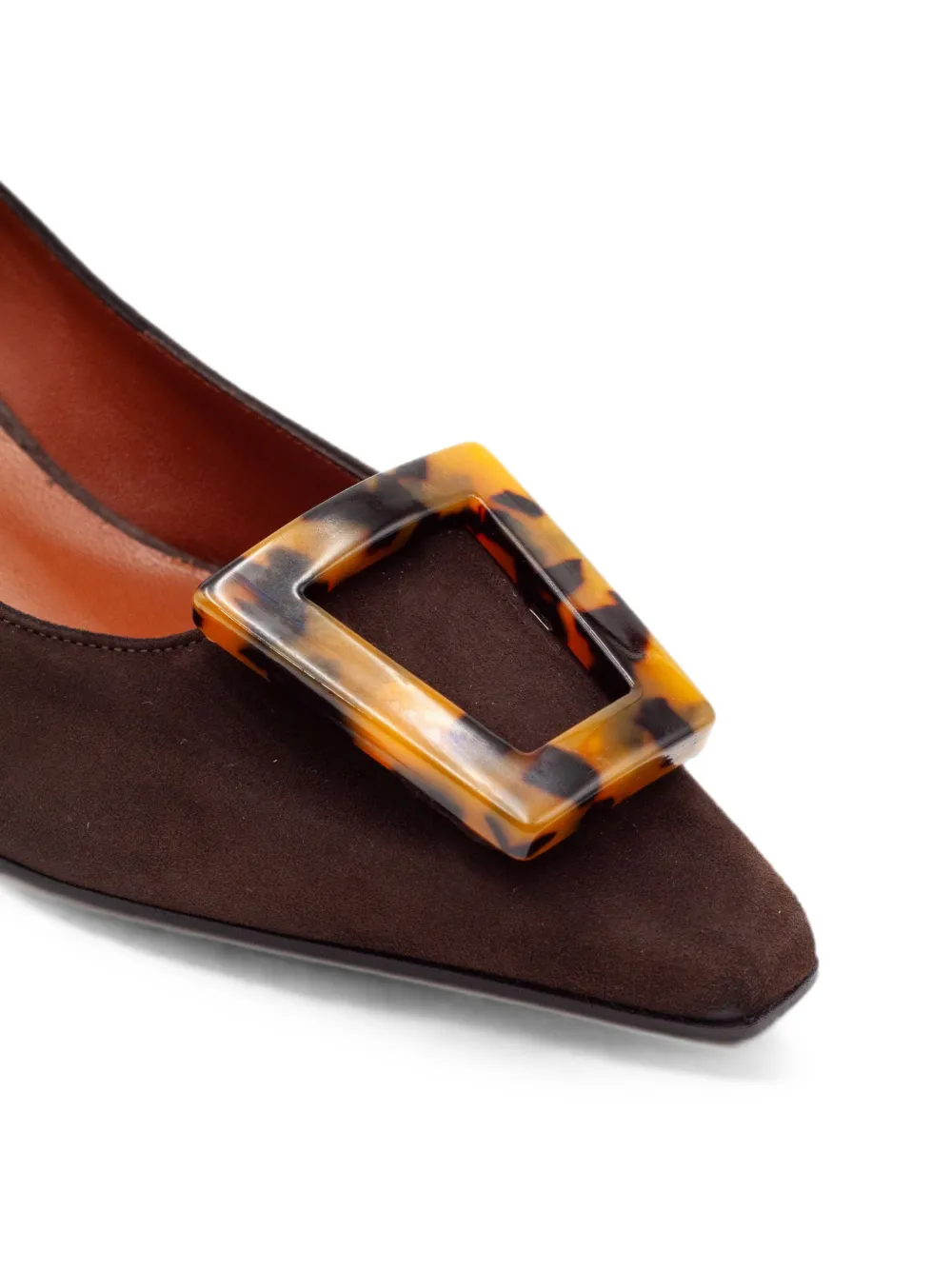 Festa Milano tortoiseshell-effect tapered pumps Bruin