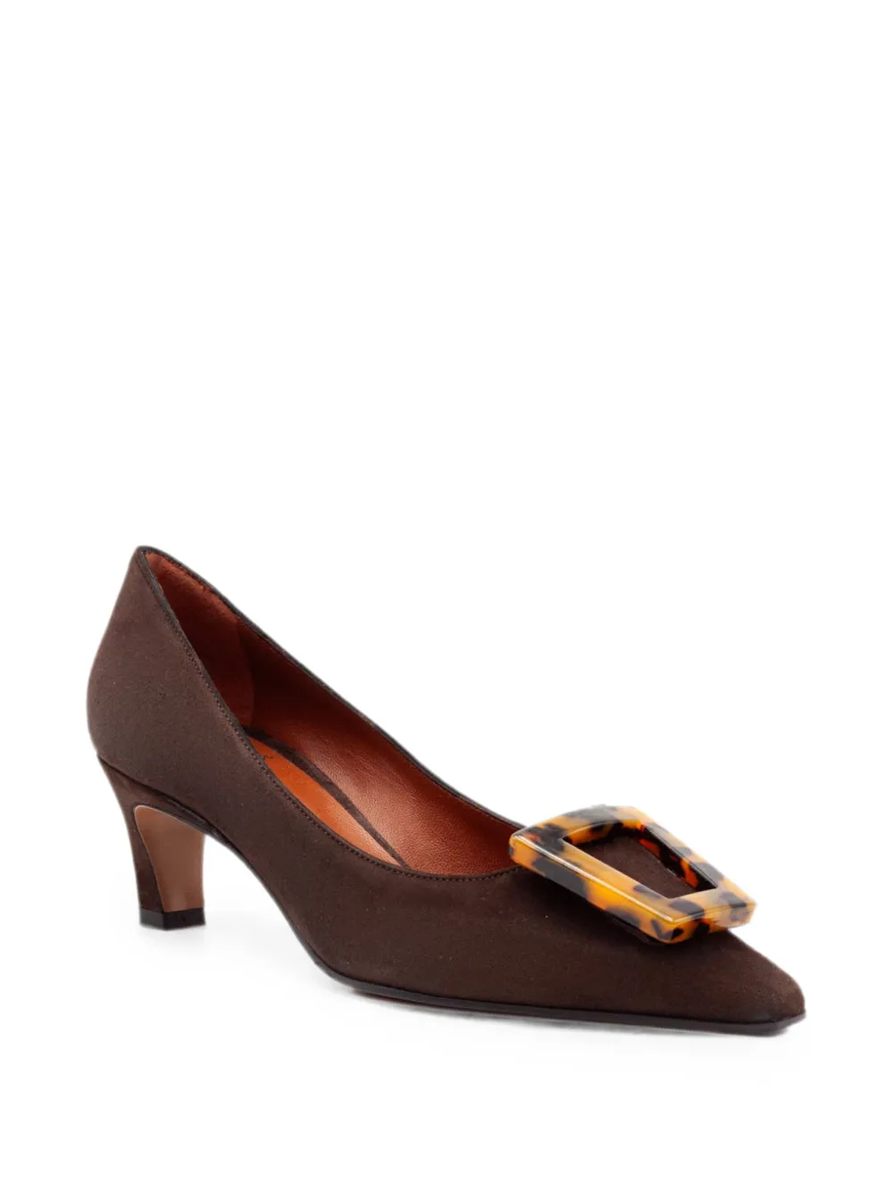 Festa Milano tortoiseshell-effect tapered pumps Bruin