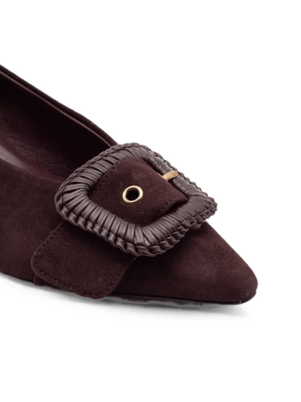 Roberto Festa Mirella braided-detail pointed-toe pumps Bruin