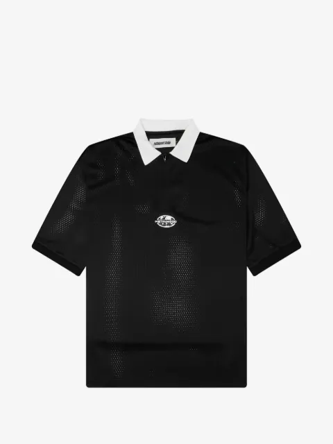 Metalwood Studio quarter-zip jersey polo shirt