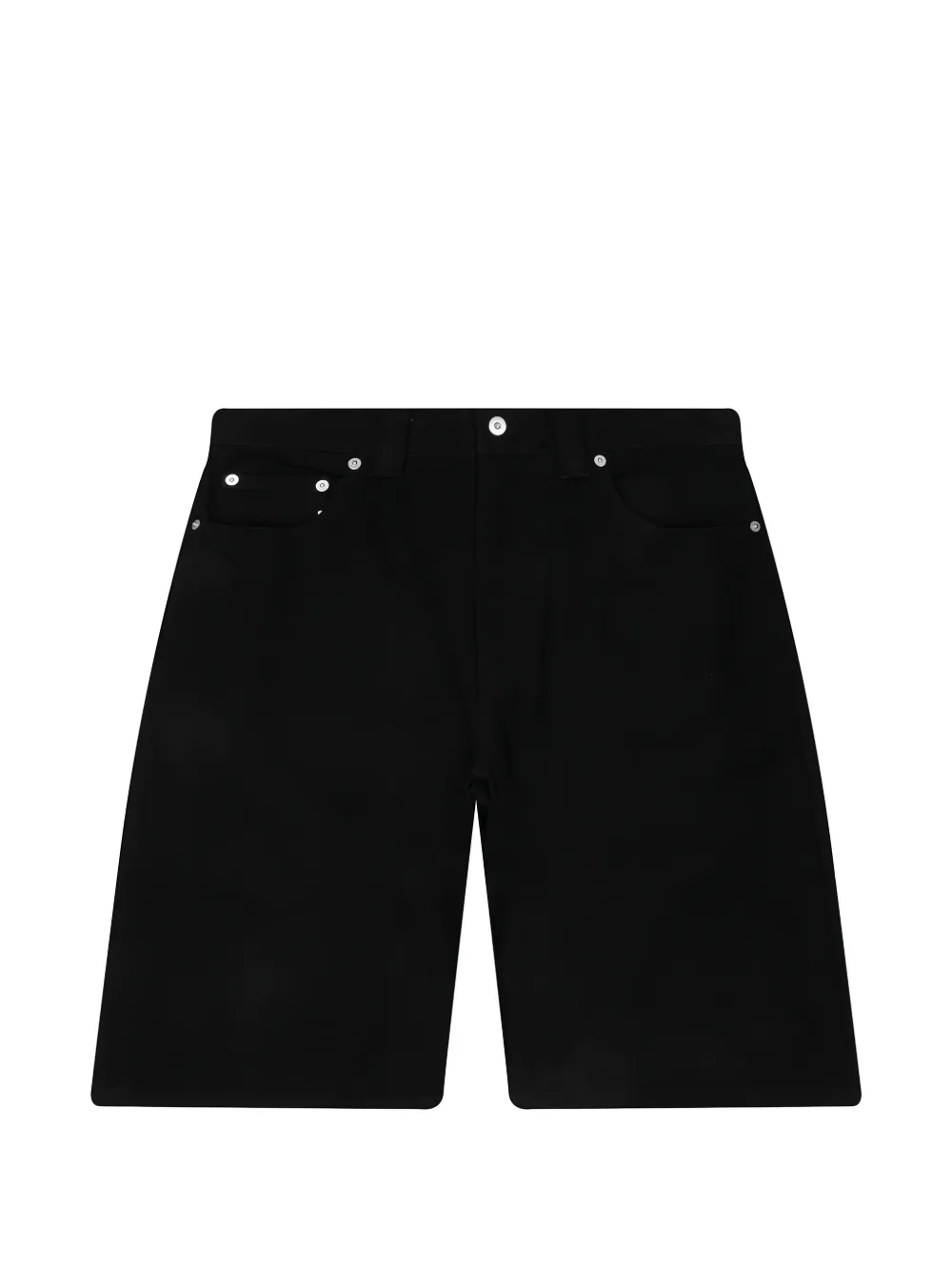Metalwood Studio logo-tag canvas shorts - Schwarz