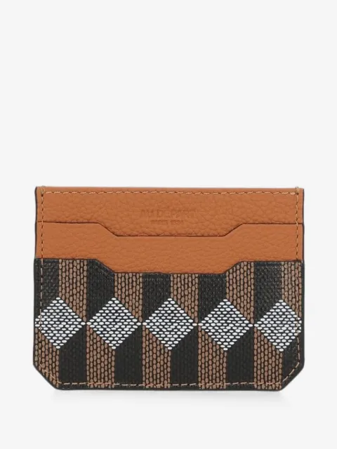 Au Départ geometric-print card holder