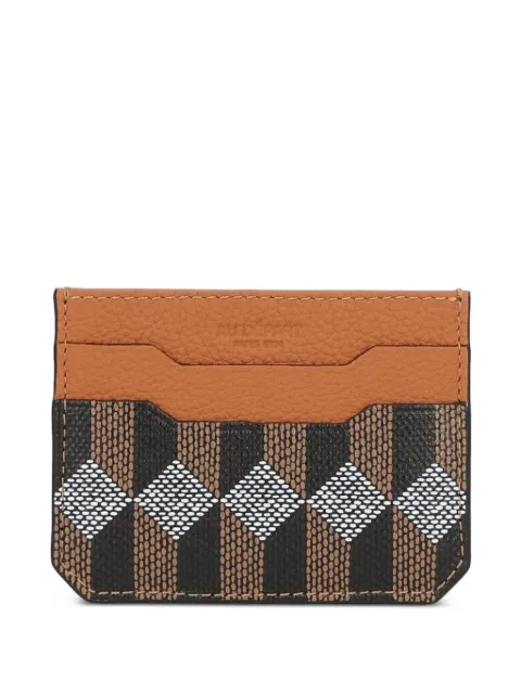 Au Départ geometric-print card holder