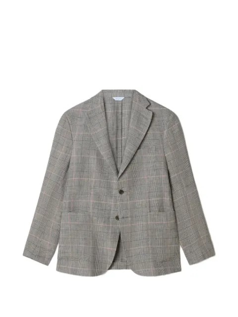 Boglioli blazer en lin K-Jacket à carreaux