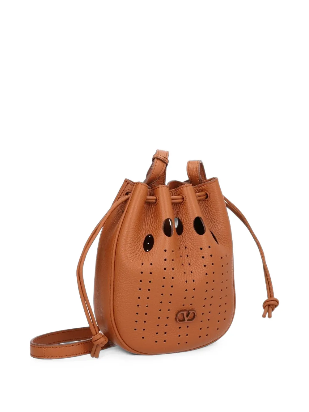 Valentino Garavani Schoudertas met geperforeerdde details Bruin