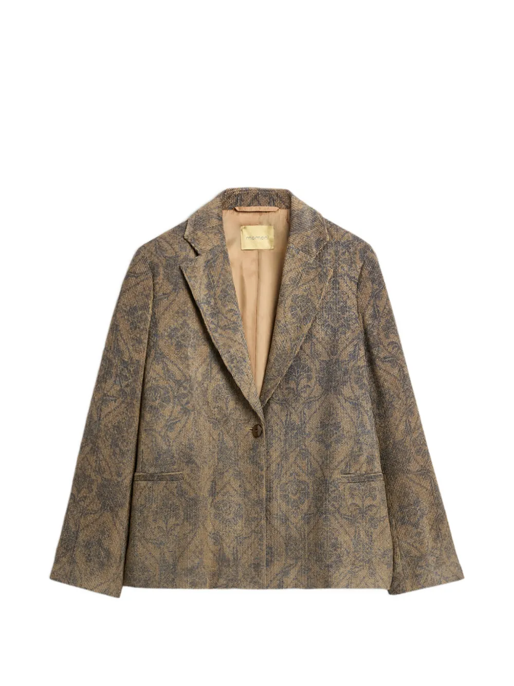 MOMONÌ Lilja printed corduroy jacket - Braun