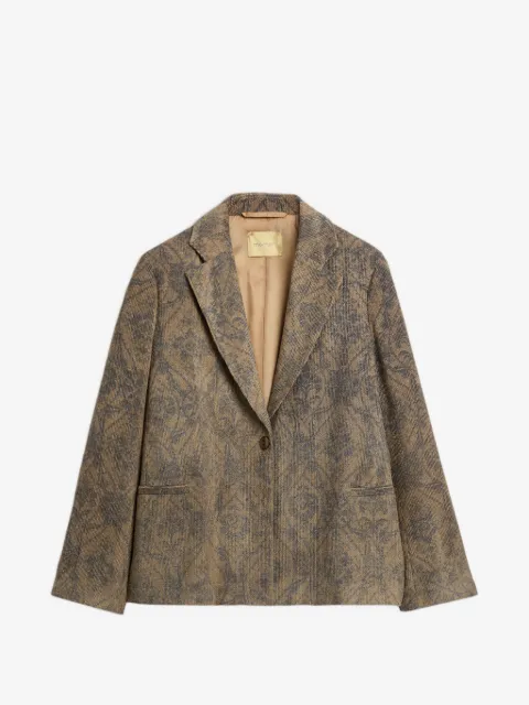 MOMONÌ Lilja printed corduroy jacket