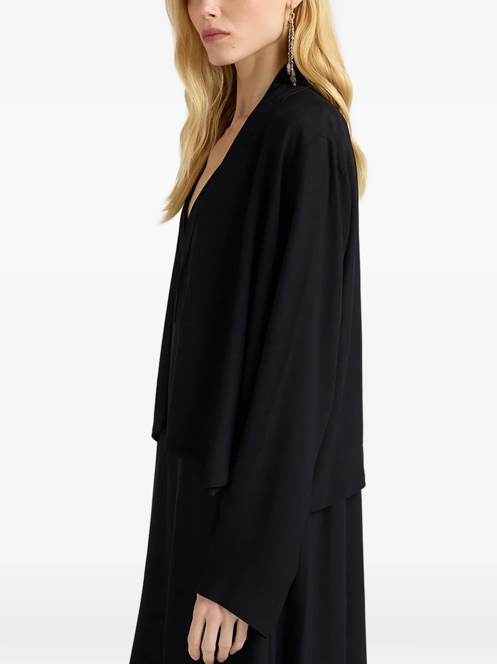 MOMONÌ Elvika pinwale corduroy jacket Zwart