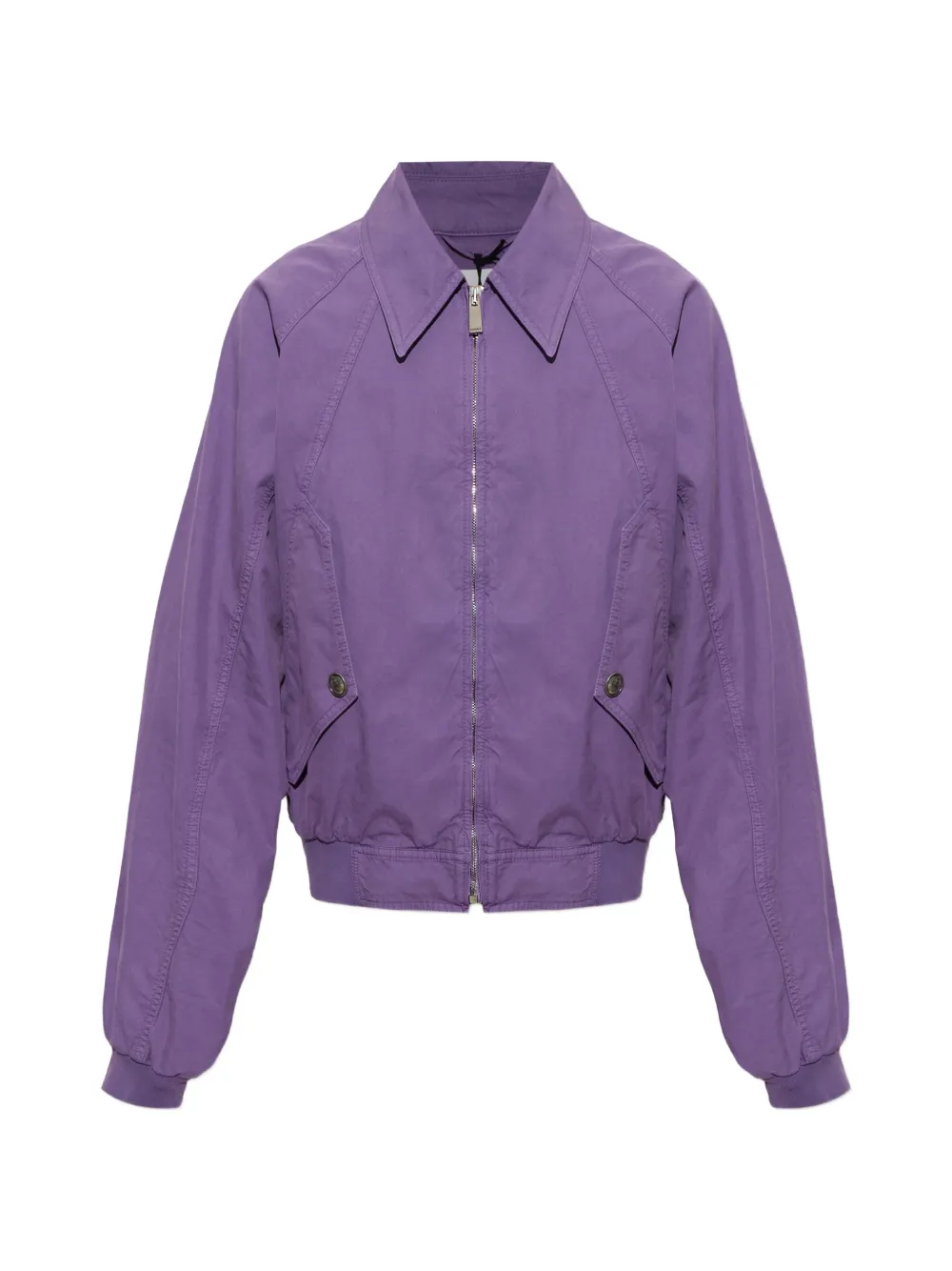 Versace Medusa embroidered zip-up jacket - Viola