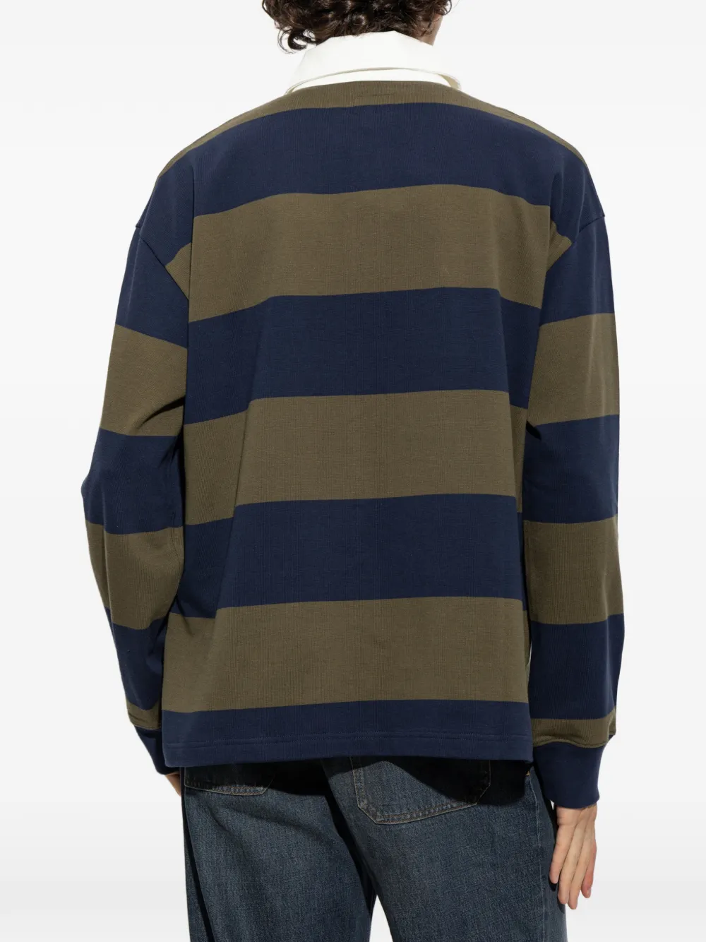 A.P.C. Poloshirt met lange mouwen Blauw