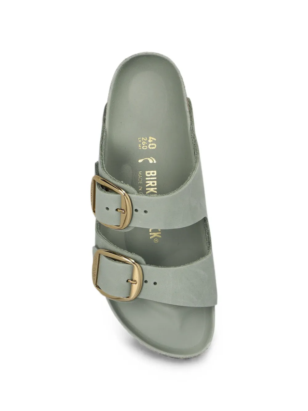 Birkenstock Arizona Big Buckle slides Groen