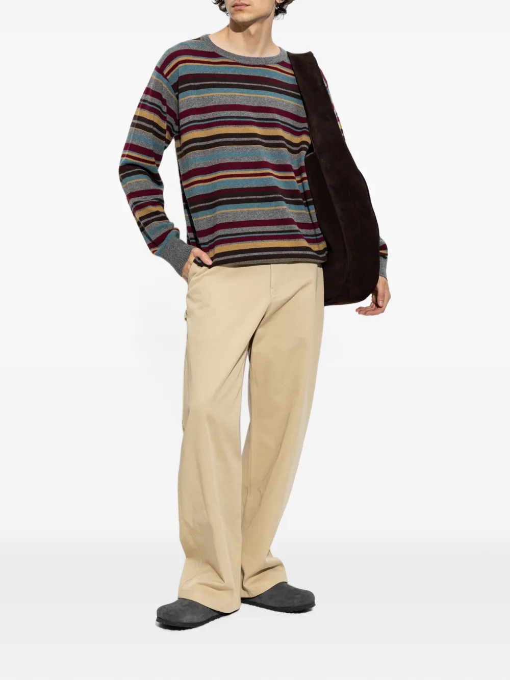 Birkenstock London buckle-strap loafers Grijs