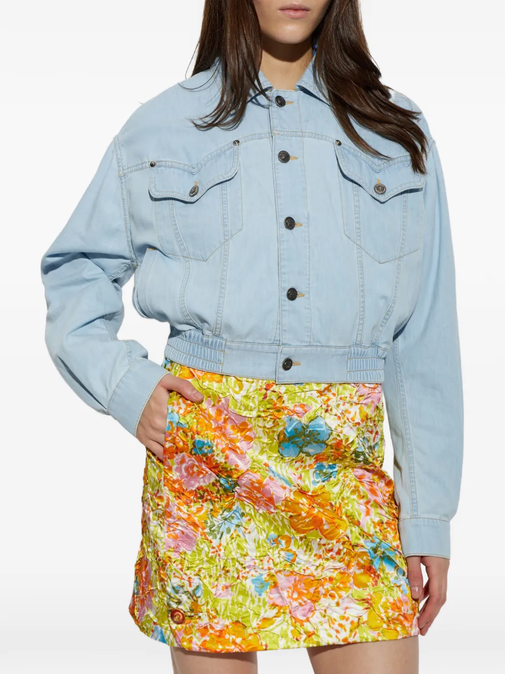 Versace Jack met elastische taille Blauw