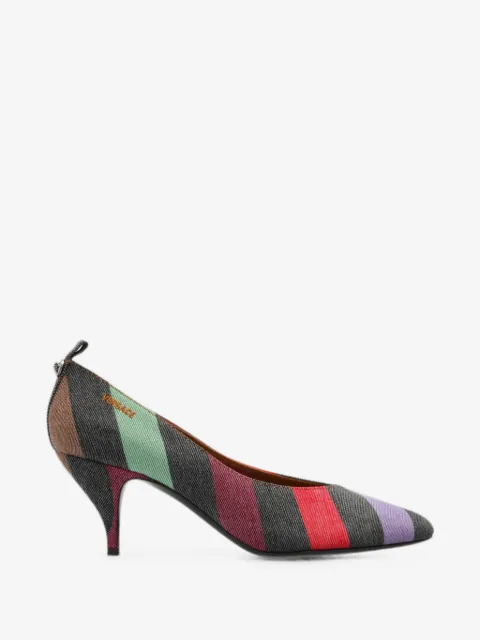 Versace zapatos de tacón Tina a rayas